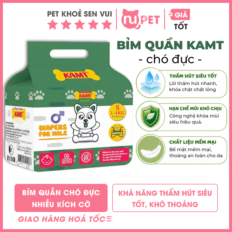 Bỉm quần chó đực Kamt 12