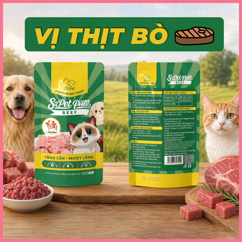 pate-cho-meo-s2-pet-goi-85g-5 Pate chó mèo S2 Pet gói 85g 5