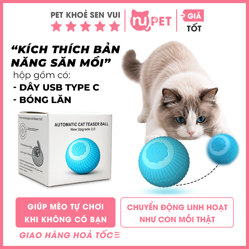 Đồ chơi bóng thông minh giãy giụa cho mèo 7