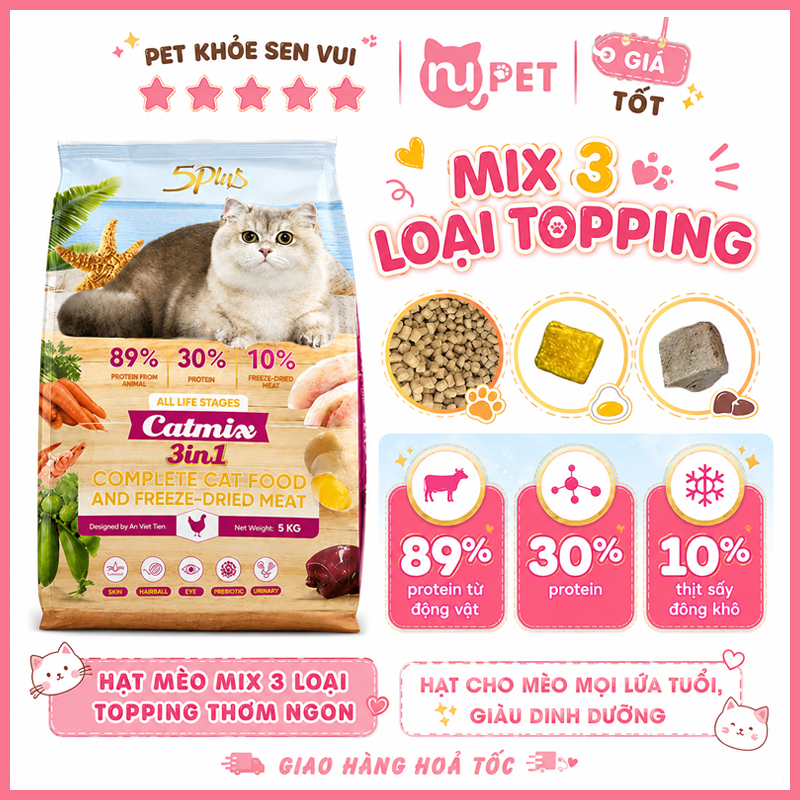 Hạt mèo catmix 3 in 1 6