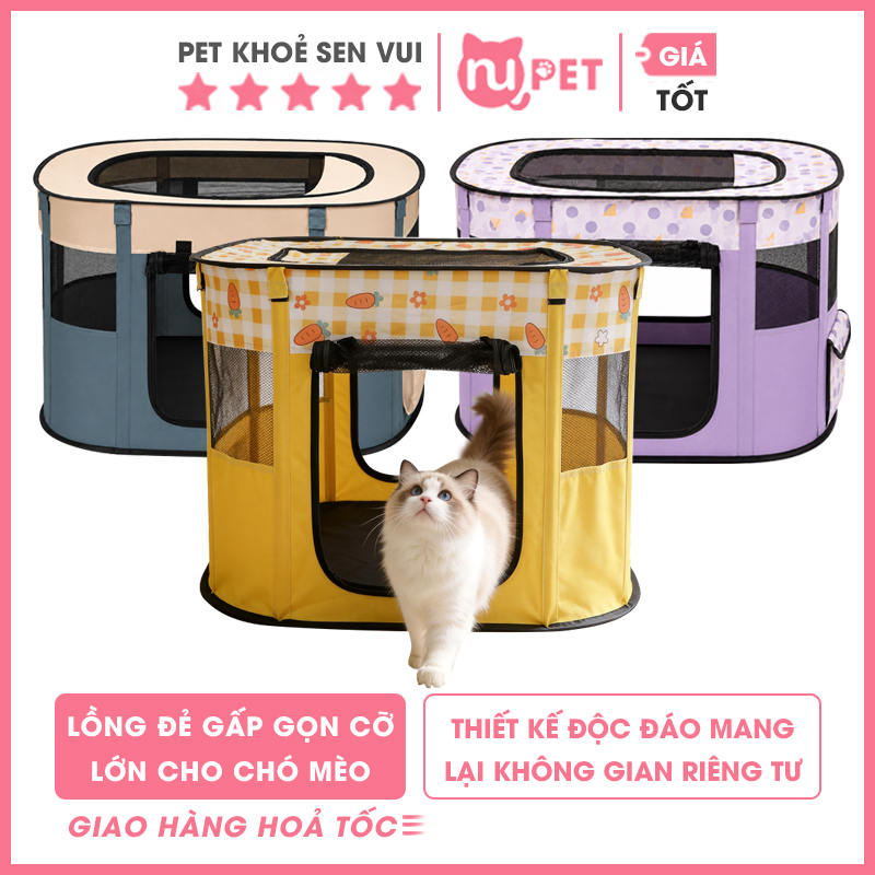 Lồng đẻ cho mèo nhiều màu sắc Nupet 3