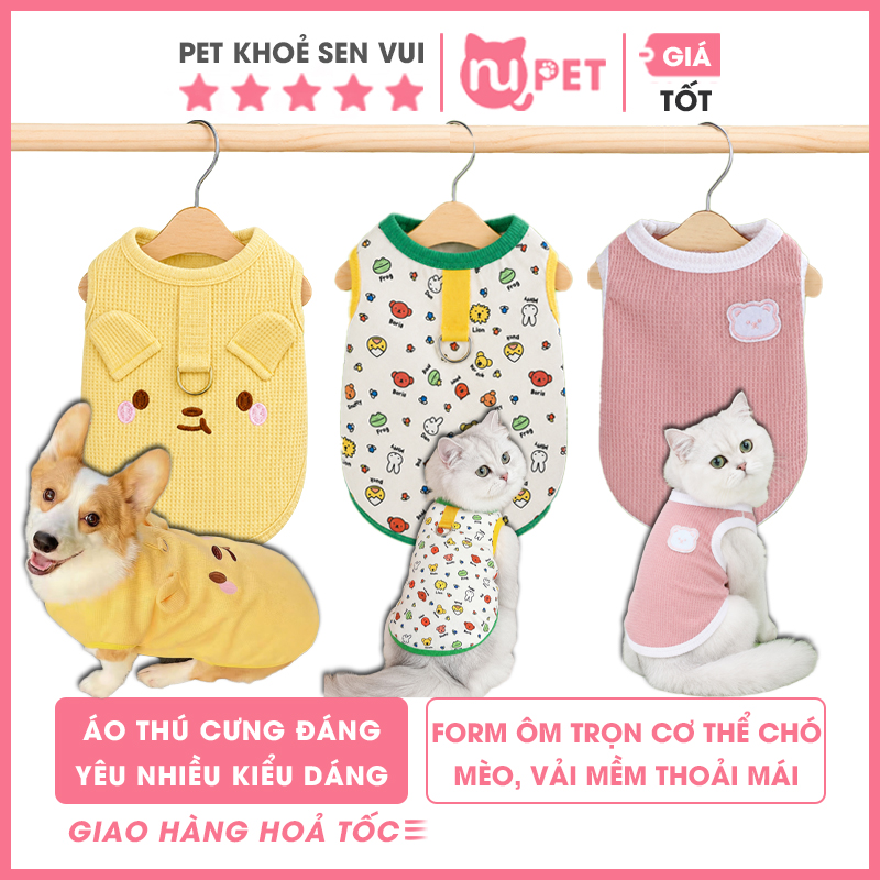 Áo chó mèo họa tiết dễ thương 13